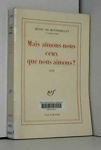 Couverture de Mais aimons nous ceux que nous aimons / EO numerotée
