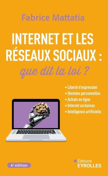Internet et les réseaux sociaux : que dit la loi ? : liberté d'expression, données personnelles, achats en ligne, Internet au bureau, intelligence artificielle