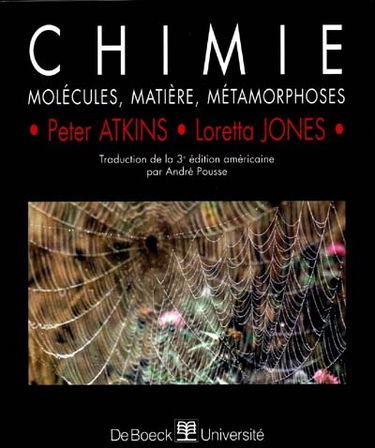 Chimie générale : molécules, matières, métamorphoses