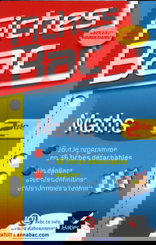 Maths 2de : nouveau programme