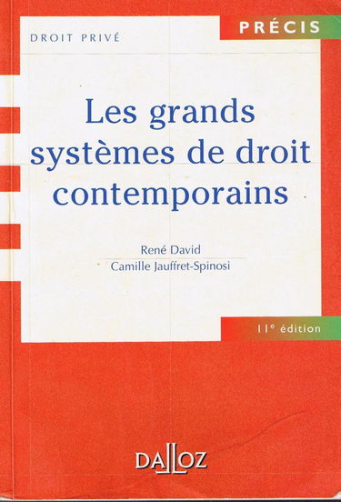 Les grands systèmes de droit contemporains