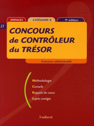 Concours de contrôleur du Trésor: Annales catégorie B