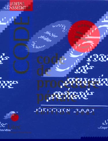 Code de procédure pénale 2003 (ancienne édition)