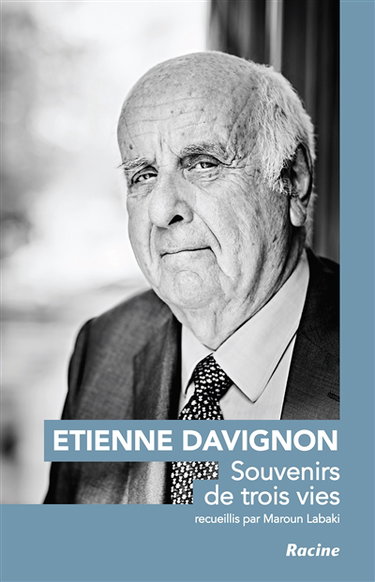 Couverture de Etienne Davignon : souvenirs de trois vies
