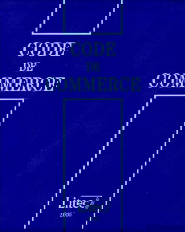 Code du commerce 2000 (ancienne édition)