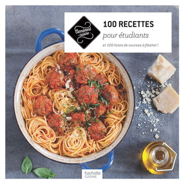 100 recettes pour étudiants : et 100 listes de courses à flasher !