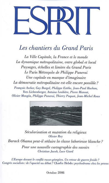 Esprit, n° 348. Les chantiers du Grand Paris