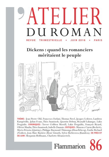 Atelier du roman (L'), n° 86. Dickens : quand les romanciers méritaient le peuple
