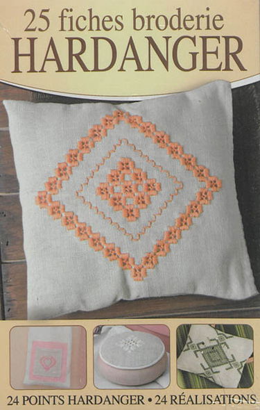 25 fiches broderies Hardanger : 24 points Hardanger, 24 réalisations