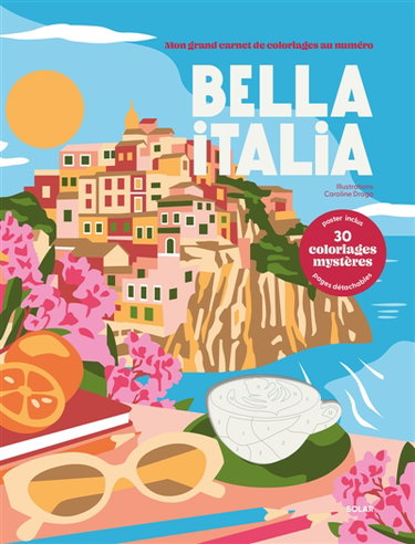 Couverture de Coloriages au numéro : Bella Italia