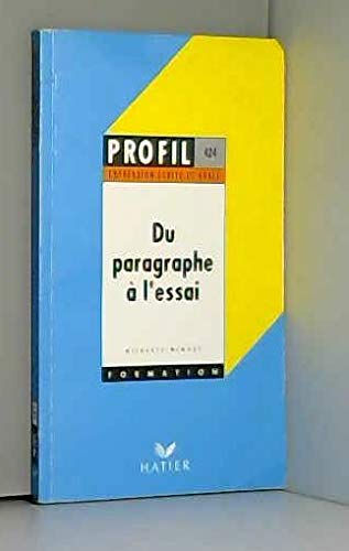Du Paragraphe A L'Essai