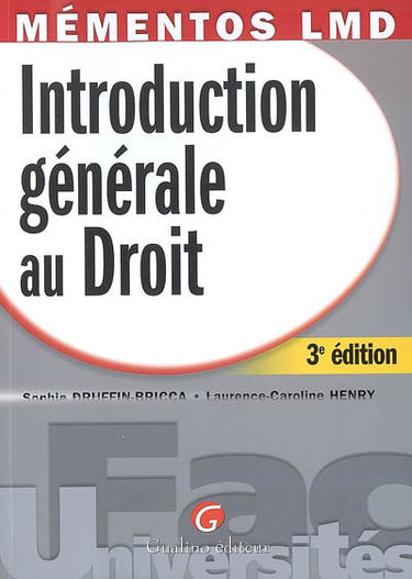 Introduction générale au droit