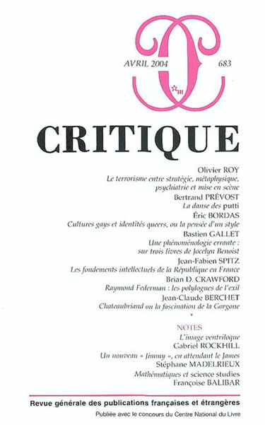 Critique, n° 683