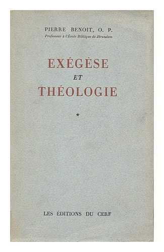 Exegese et Theologie