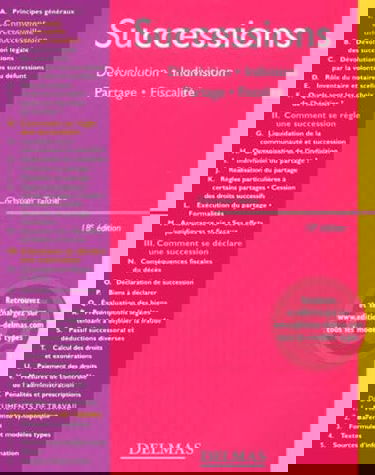 Successions. 18eme Edition