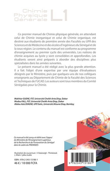 Chimie physique générale : cours et exercices : L1