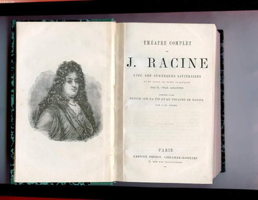 Couverture de THEATRE COMPLET DE J. RACINE AVEC DES REMARQUES LITTERAIRES ET UN CHOIX DE NOTES CLASSIQUES PAR M. FELIX LEMAISTRE PRECEDE D'UNE NOTICE SUR LA VIE ET LE THEATRE DE RACINE PAR L.-S. AUGER par Jean Racine
