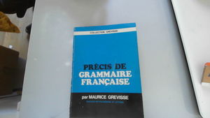 Précis de grammaire française