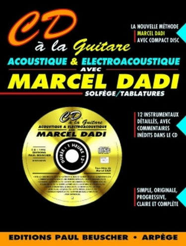 Partition : CD a la guitare acoustique M. Dadi