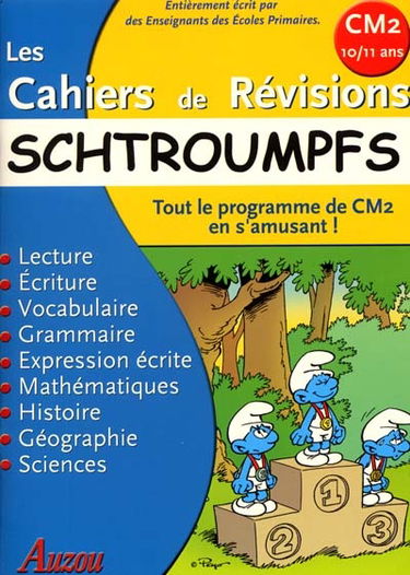 Les cahiers de révisions schtroumpfs, CM2