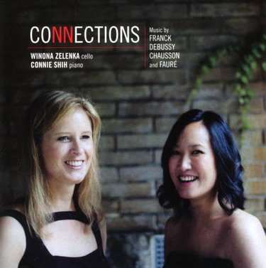 Couverture de Connections. Franck, Debussy, Chausson, Fauré : Œuvres pour Violoncelle et Piano. Zelenka, Shih