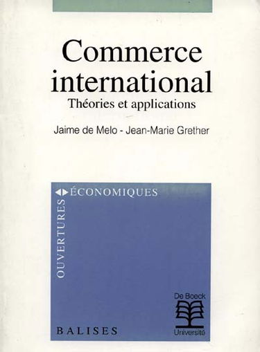 Théories et applications du commerce international