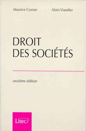 Droit des societes 11e ed.1998 (ancienne édition)