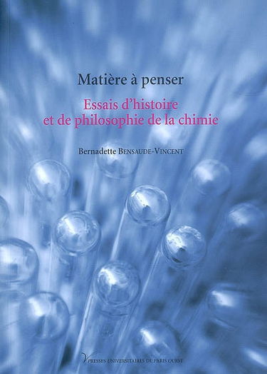 Matière à penser : essais d'histoire et de philosophie de la chimie