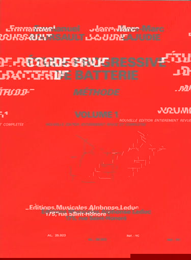 Etude progressive de batterie volume 1