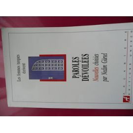 Paroles devoilees : anthologies de nouvelles turques contemporaines...