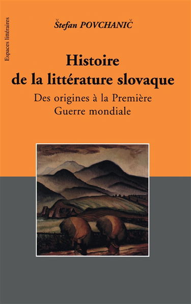 Histoire de la littérature slovaque. Vol. 1. Des origines à la Première Guerre mondiale