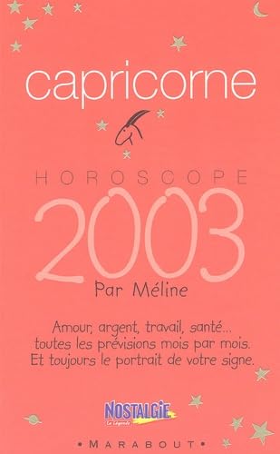 Horoscope 2003 : Capricorne