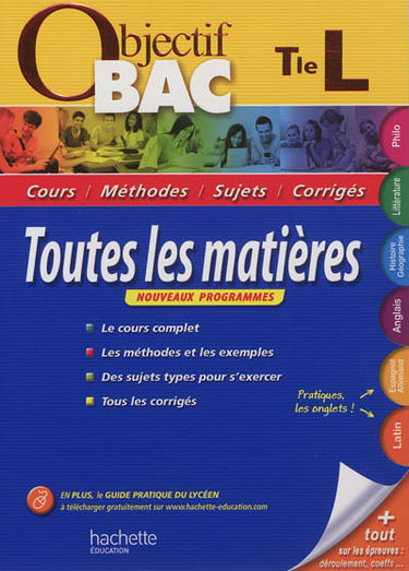 Toutes les matières, terminale L