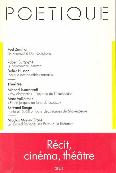 Poétique, numéro 87