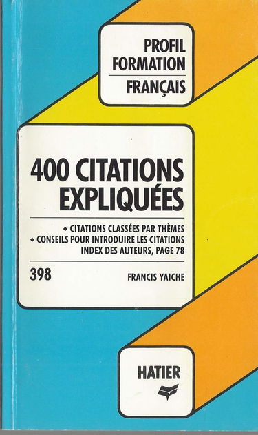 400 citations expliquees