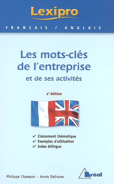 Les mots-clés de l'entreprise et de ses activités : français-anglais