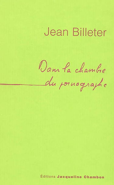 Dans la chambre du pornographe