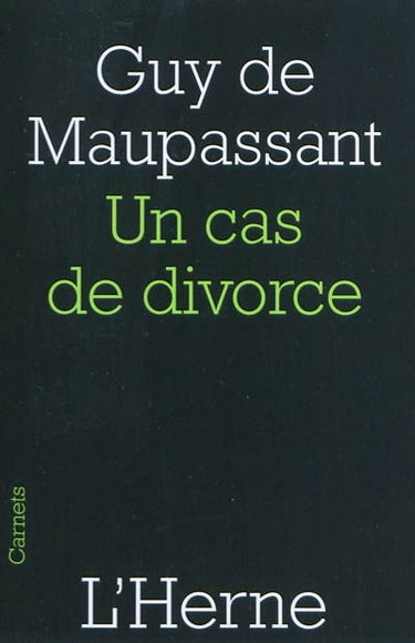 Un cas de divorce. Le champ d'oliviers