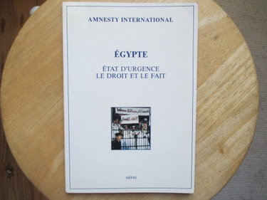 Couverture de Egypte, etat d'urgence, le droit et le fait