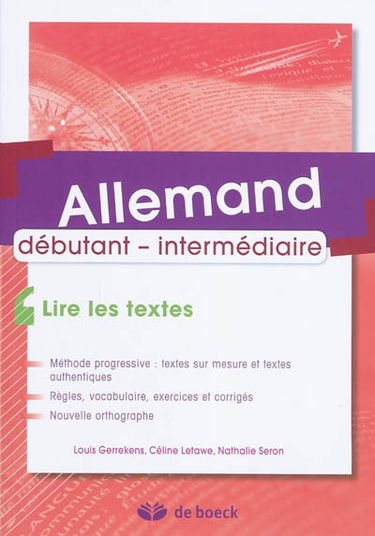 Allemand, débutant, intermédiaire : lire les textes