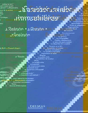 Sociétés civiles immobilières : Création - Gestion - Evolution