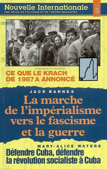 Couverture de Nouvelle internationale, n° 5. La marche de l'impérialisme vers le fascisme et la guerre