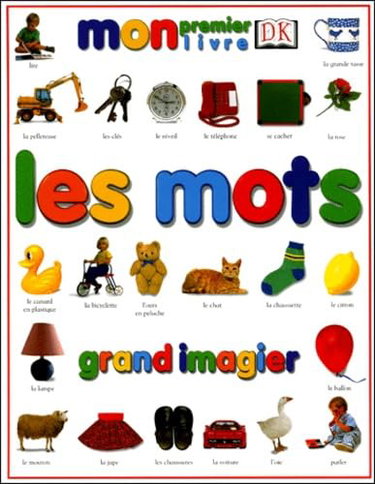 Couverture de Les mots : grand imagier par Angela Wilkes