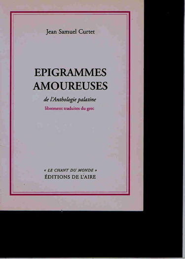 Epigrammes amoureuses