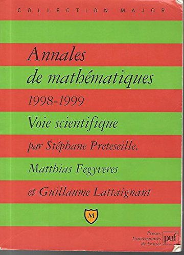 Annales mathématiques, 1998-1999