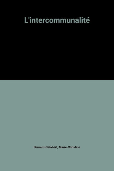 L'intercommunalité