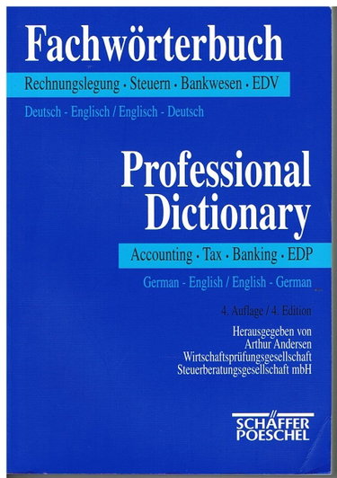 Couverture de Fachwörterbuch Rechnungslegung, Steuern, Bankwesen, EDV. Deutsch - Englisch / Englisch - Deutsch.