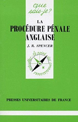 La procédure pénale anglaise