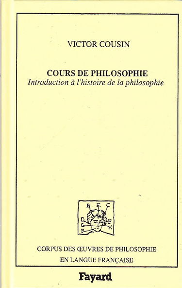 Cours de philosophie : introduction à l'histoire de la philosophie
