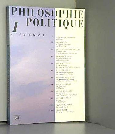Philosophie politique, tome 1 : L'Europe
